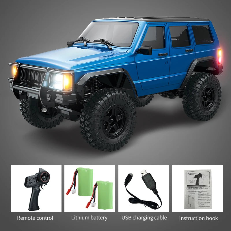 C8809 1/18 RC Car 2.4G Remote Control Crawler 4WD Electric Climbing Off-Road Model Car Toys for Children
