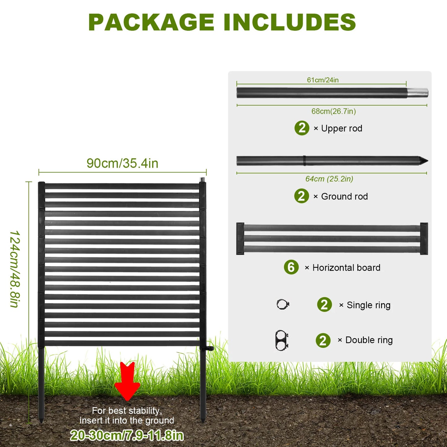 Outdoor Metal Privacy Screen Panels For Patio Garden 90x120