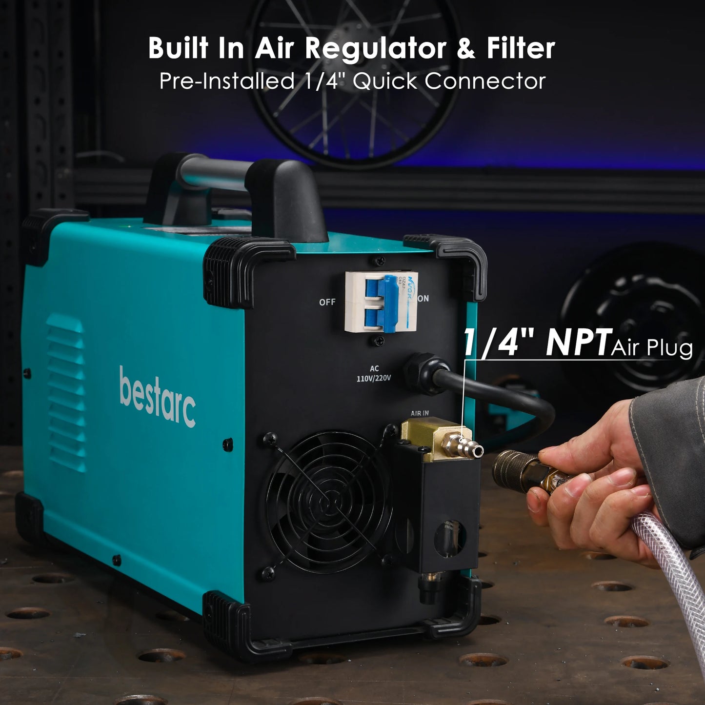 bestarc 65Amps Pilot Arc Plasma Cutter BTC650DP With Air Sensor Technology & Digital Screen Display | 20MM Max Cutting Thickness