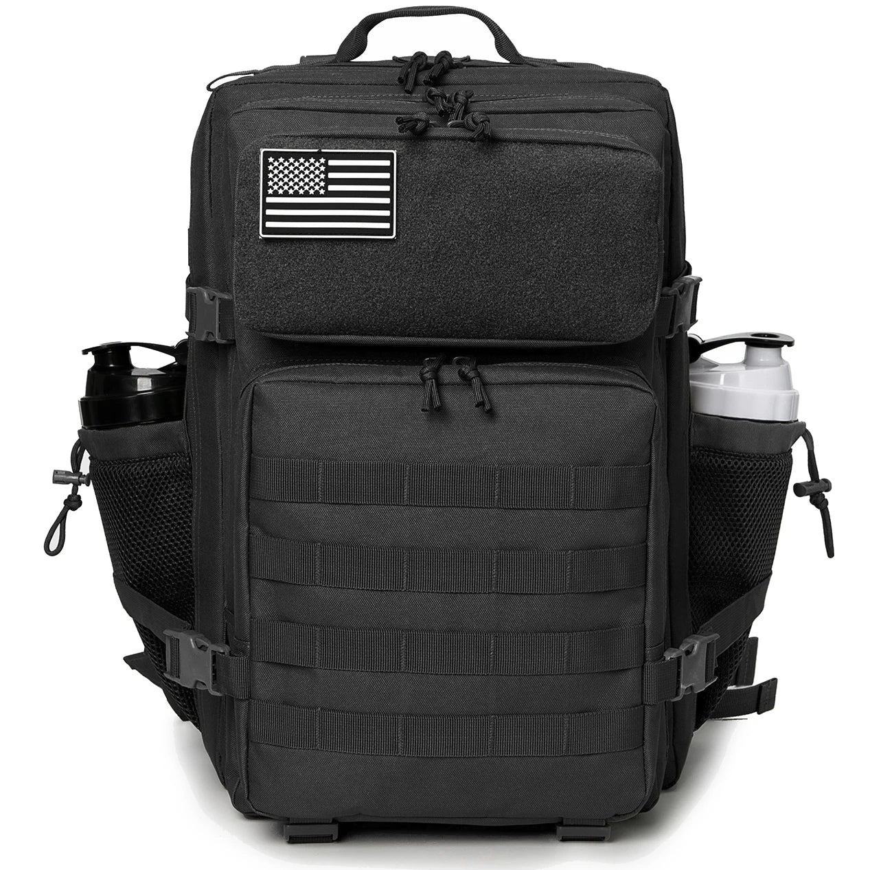45L tactical backpack for outdoor sports hiking climbing travel with bottle holder travel backpacks camping gear for women/men