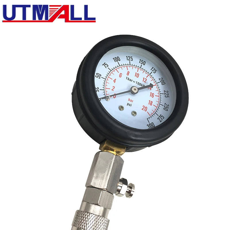 New Rapid Connected Petrol Gas Engine Cylinder Compressor Gauge Meter Test Pressure Compression Tester Leakage Diagnostic