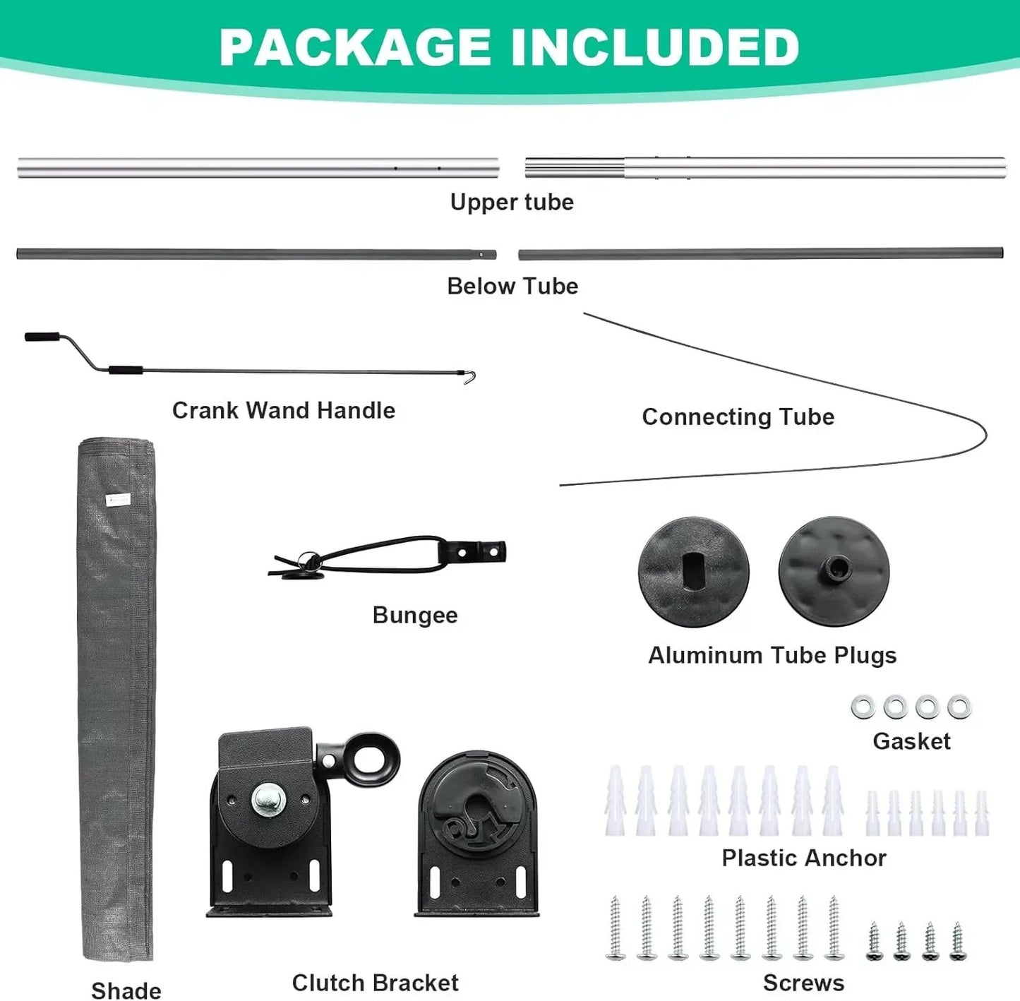 Cordless Patio Sun Shade 6 And 8 Ft Privacy Screen