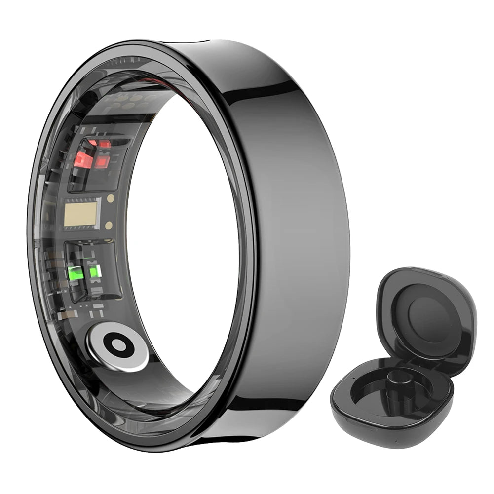 R09 Smart Ring Heart Rate Blood Oxygen Sleep Monitoring Sport Health Ring Fitness Tracker for Men Women for Xiaomi Samsung Phone