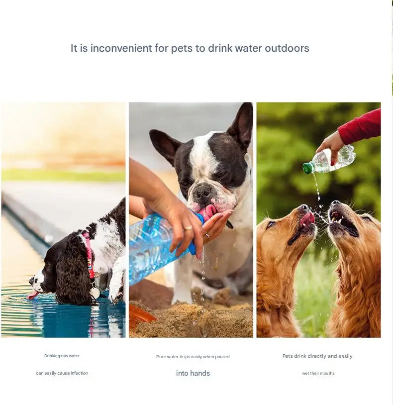 Portable Dog Water Cup - Outdoor Travel Feeding Cup, Water Dispenser & Food Supplies for Pets