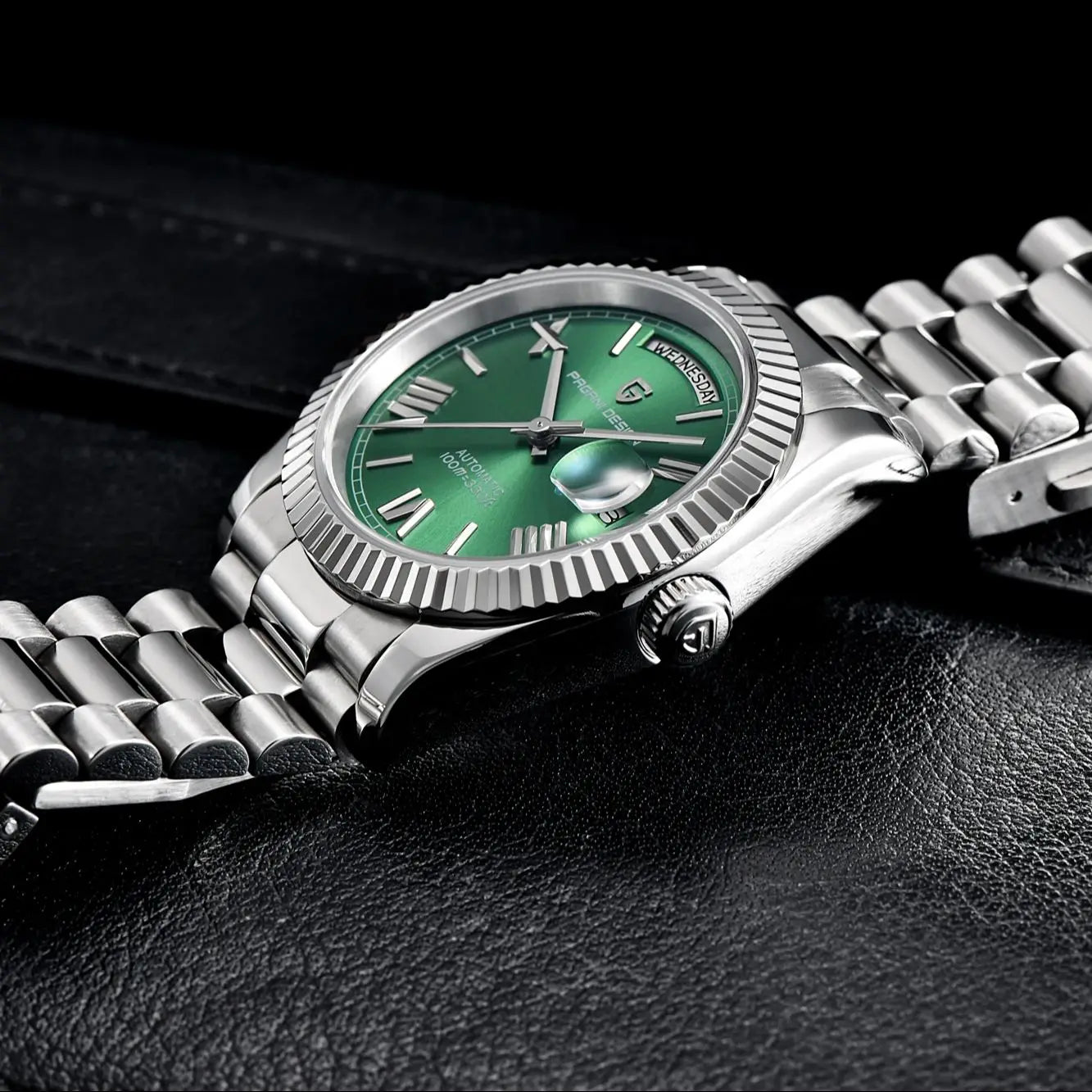 PAGANI DESIGN Men's Watches 2025 New Green Fashion Automatic Watch For Men ST16 Mechancial Wrist watch Men Stainless steel