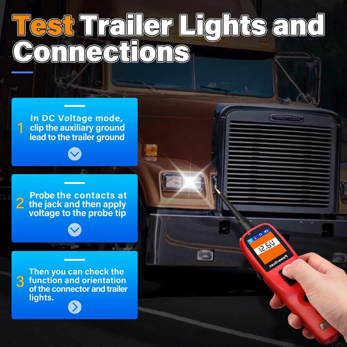 Autel PowerScan PS100 Automotive Circuit Tester 12-24V Power Circuit Probe Tool Electrical Short Open Circuit Finder Test Tool