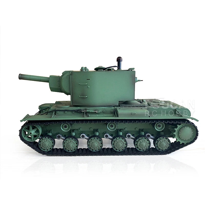 US Stock HENG LONG 3949 1/16 TK7.0 Soviet KV-2 RC Tank Gigant IR Battle BB Airsoft Smoke Barrel Recoil Model Toys Christmas Gift