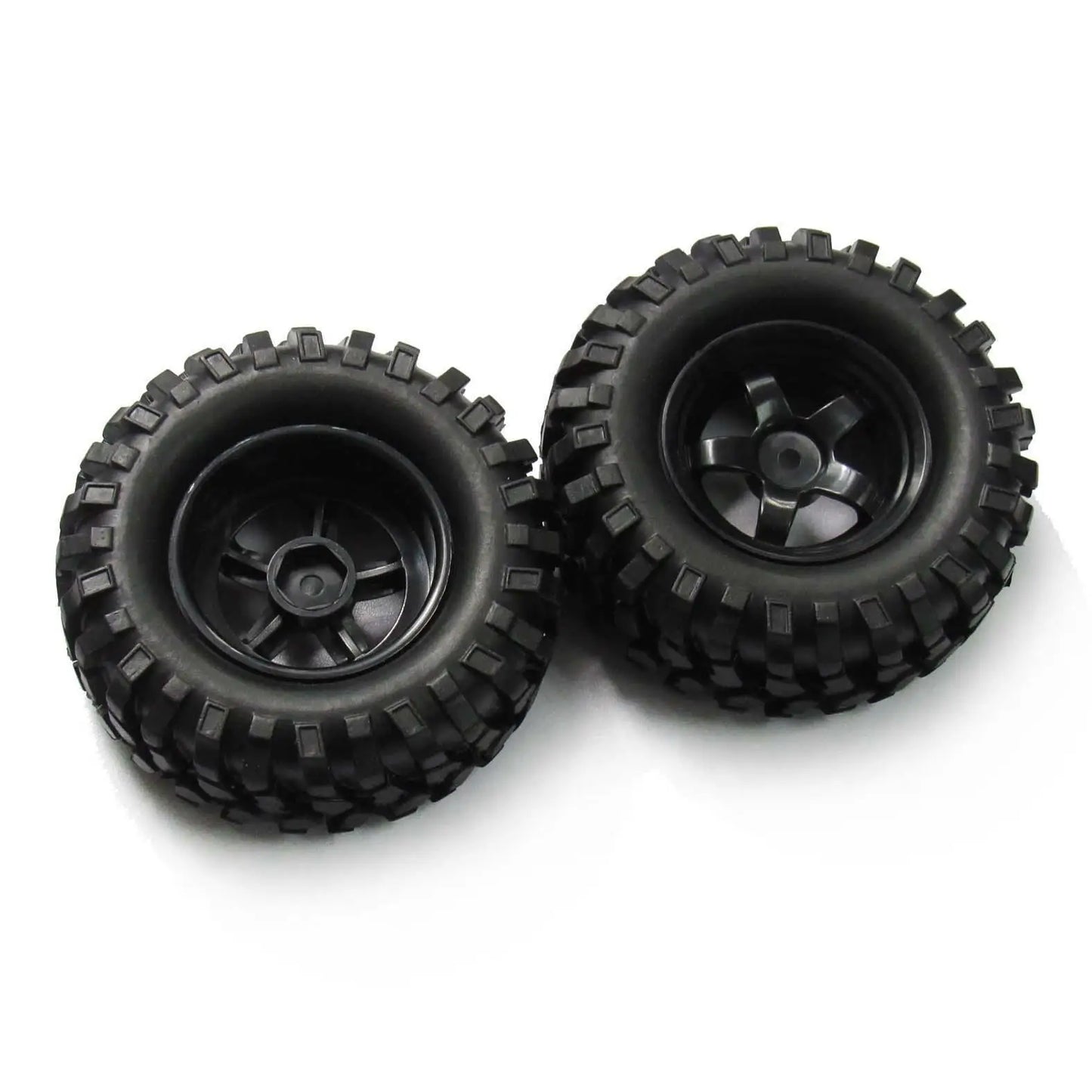 12mm Hex Hub Wheel Rim & Tires Tyre for 1/10 Off-Road RC Rock Buggy Truck 4pcs
