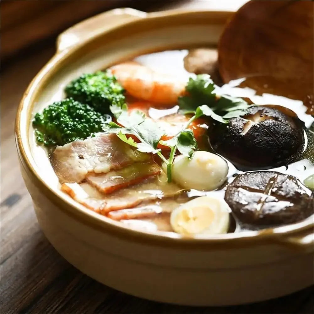 Ceramic Casserole Dish Casserole With Lid Stew Pot Cookware Items Kitchenware Items Suitable For Use On The Hob Improves(1PCS)