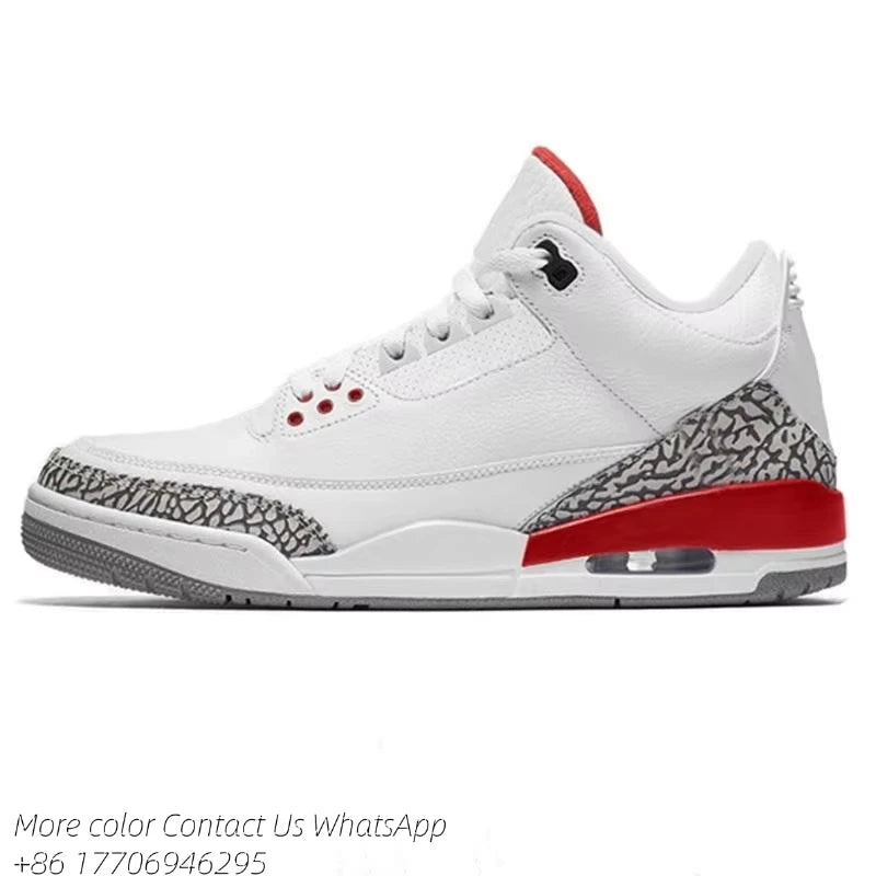 Designer 3 Shoes Sneakers 3 Blue Mens Womens 3s Black Cement Lvory Fear Pack Shoe Midnight Navy Woman Brown shoes