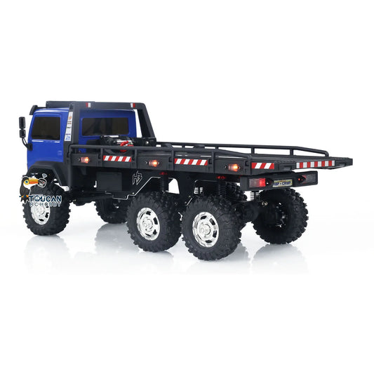 US Stock Hobby Plus CR18P 1/18 6x6 RC Rock Crawler Flatbed Truck RTR Remote Control Off Road Toy Car with 2-Speed Gear Lights