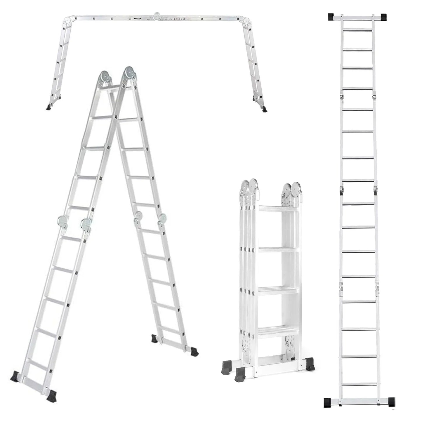 Multipurpose retractable step scaffold stairs aluminium telescopic extension ladder Collapsible Ladder Tall