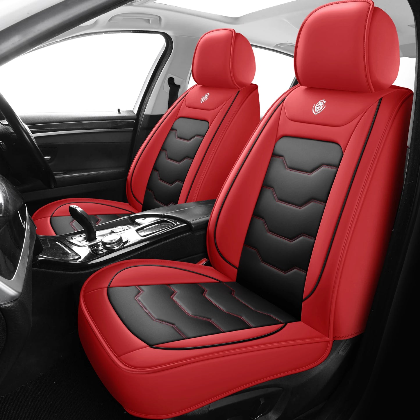 Car Seat Cover, 5-Seater Universal, Suitable For 90% of 5-Seater Models，Waterproof Leather Car Interior