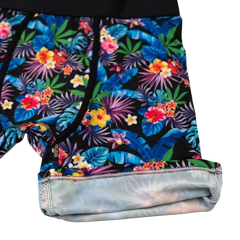 5Pcs Fashion Print Men Underwear Boxer Men's Panties Lingerie Men Underpants Boxers Trunks Plus Size XL-5XL Men's Boxer Briefs