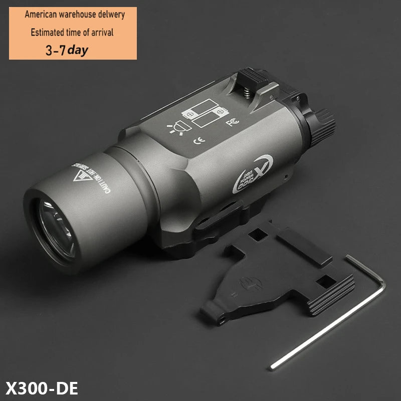 Tactical M600C M600 M300C X300U Flashlight 20MM Rail LED Scout Light Outdoor Camping Lamp Rifle Weapon Flashlight US Warehouse