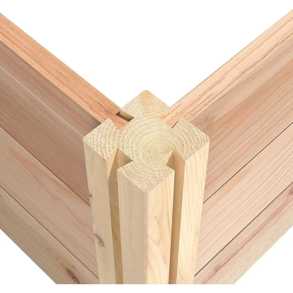 Cedar Raised Garden Bed, 16" x 96" x 16.5" - Made in The USA with North American Cedar