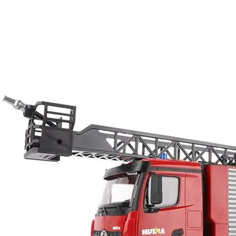 US Stock 1561 HUINA 1/14 RC Firefighter Truck RTR RC Fire Truck Toy Sprayable Scaling Ladder Light Sound RC Car Outdoor Toy