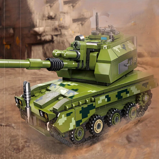 Tank Model Building Blocks Sets Create Room Decoration Durable ABS Construction Kids Toy Bricks Perfect Christmas Birthday Gifts