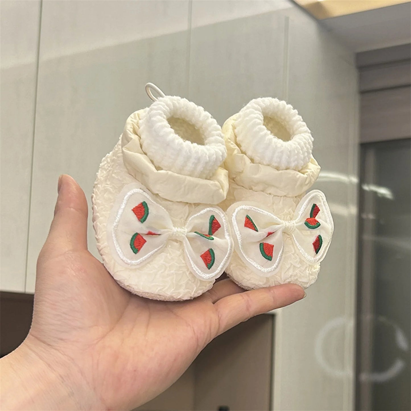 Adorable Toddler Winter Boots Fleece Lined Snow Shoes Bow