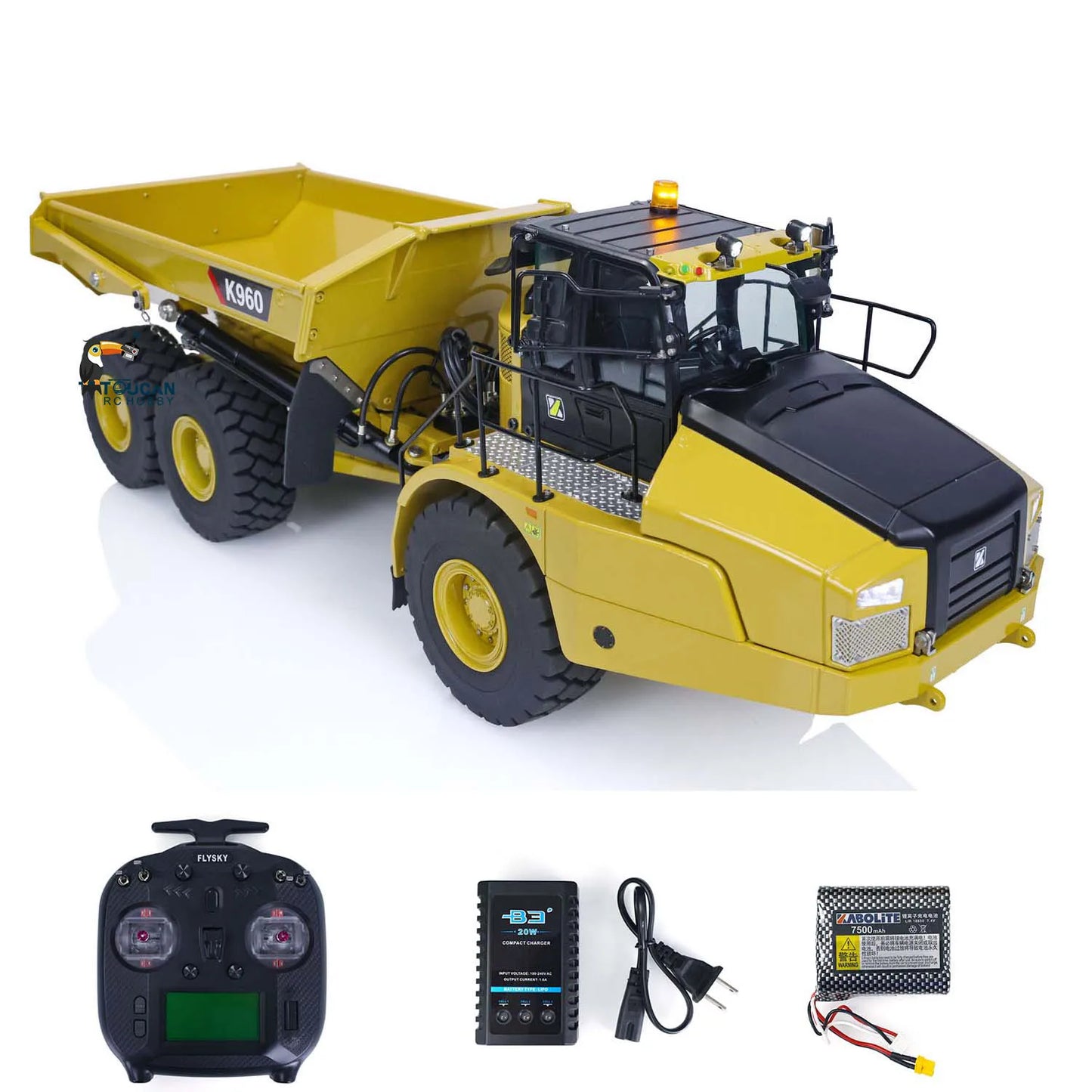 US Stock 1/18 Kabolite K961 100S RC Hydraulic Excavator HUINA Upgraded K336GC Digger Construction Vehicle Toy for Adults