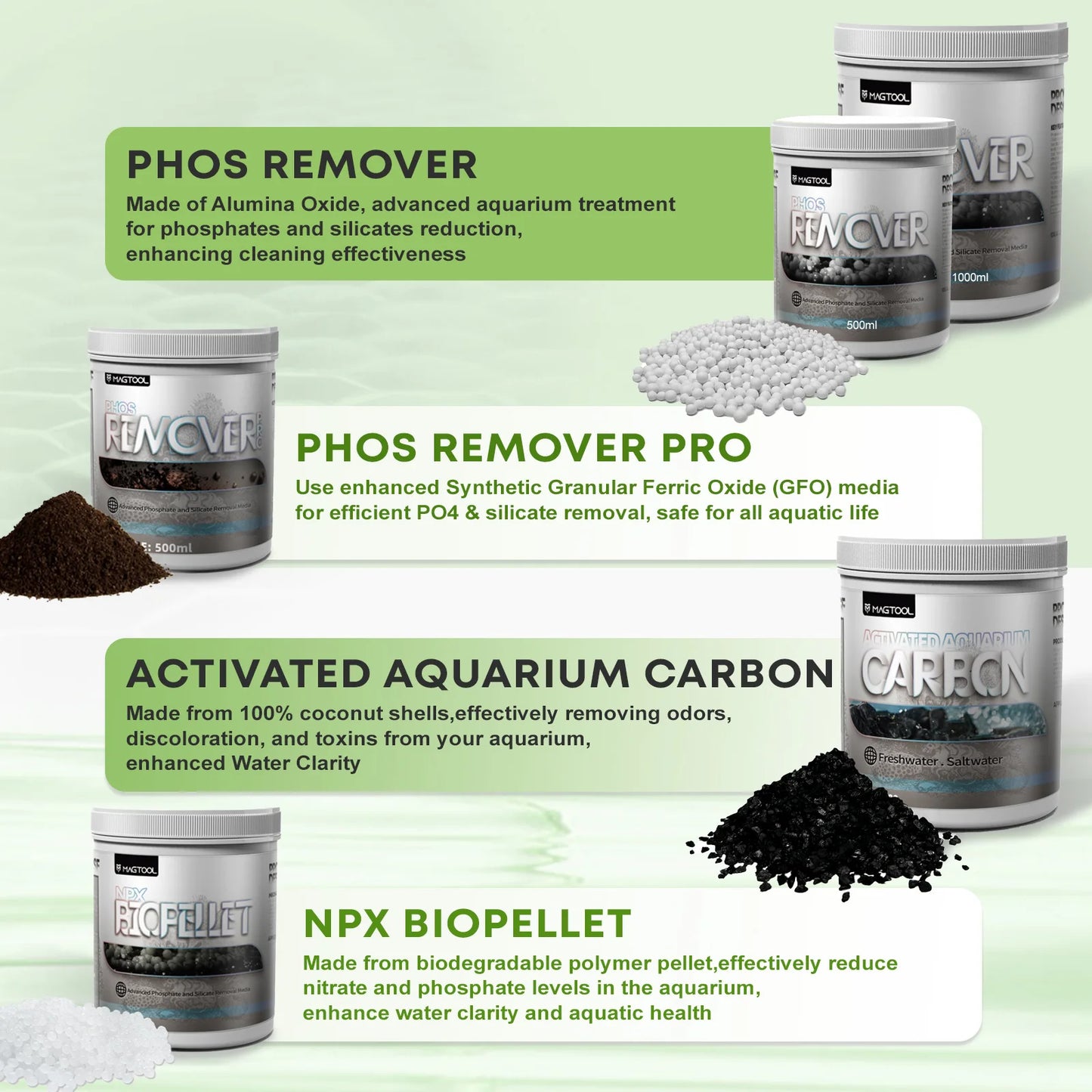 Npx Marine Source Np Biopellets Nitrate and Phosphate Reducer Nitrate Remover for Saltwater Aquarium Filter Media