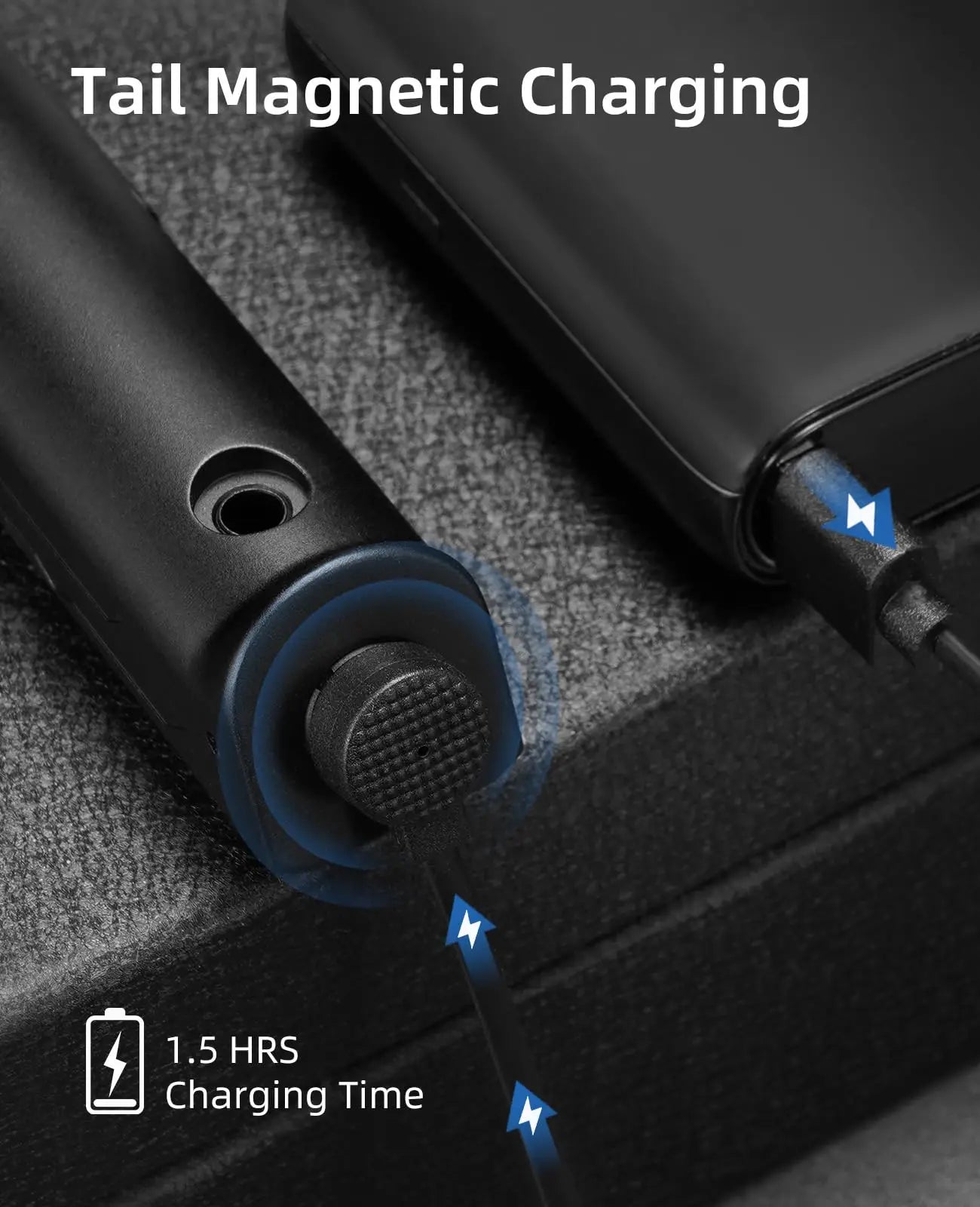 EZshoot 1700 Lumens Tactical Flashlight with High Brightness Rechargeable LED Light with Strobe Mode for M-Rail & Picatinny Rail