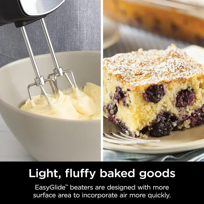 Ninja Hand Mixer, Immersion Blender, Foodi Power Mixer System, Handheld Emulsion Blender & Electric Hand Mixer Combo,Black CI101