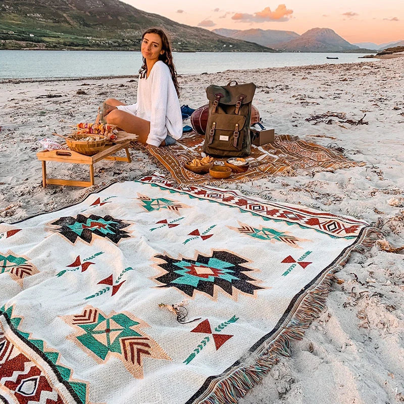 1pc camping blanket, picnic mat, durable, lightweight, waterproof, hand washable, suitable for outdoor use on lawns and tents