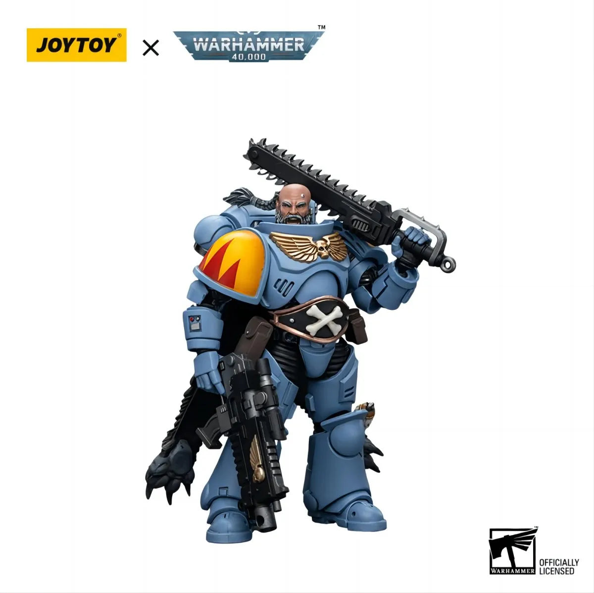 JOYTOY Warhammer 40,000 1/18 Action Figures Space Marines Space Wolves Claw Pack Brother Gunnar  Anime Military Model