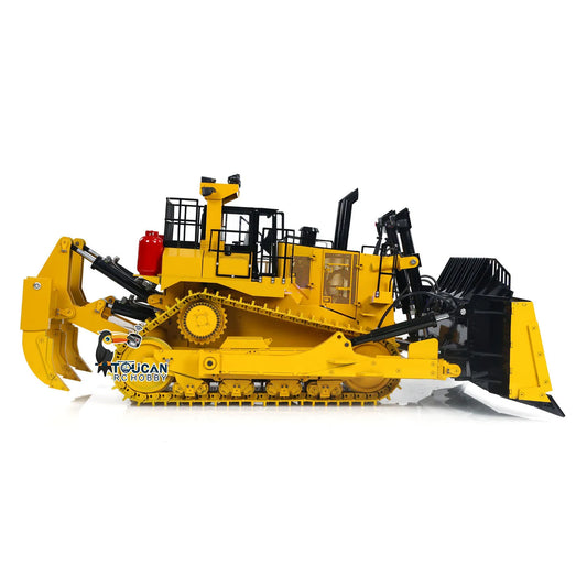 1/14 Scale Metal Hydraulic RC Bulldozer D11T RTR Remote Control Construction Vehicle with Realistic Functions for Adults