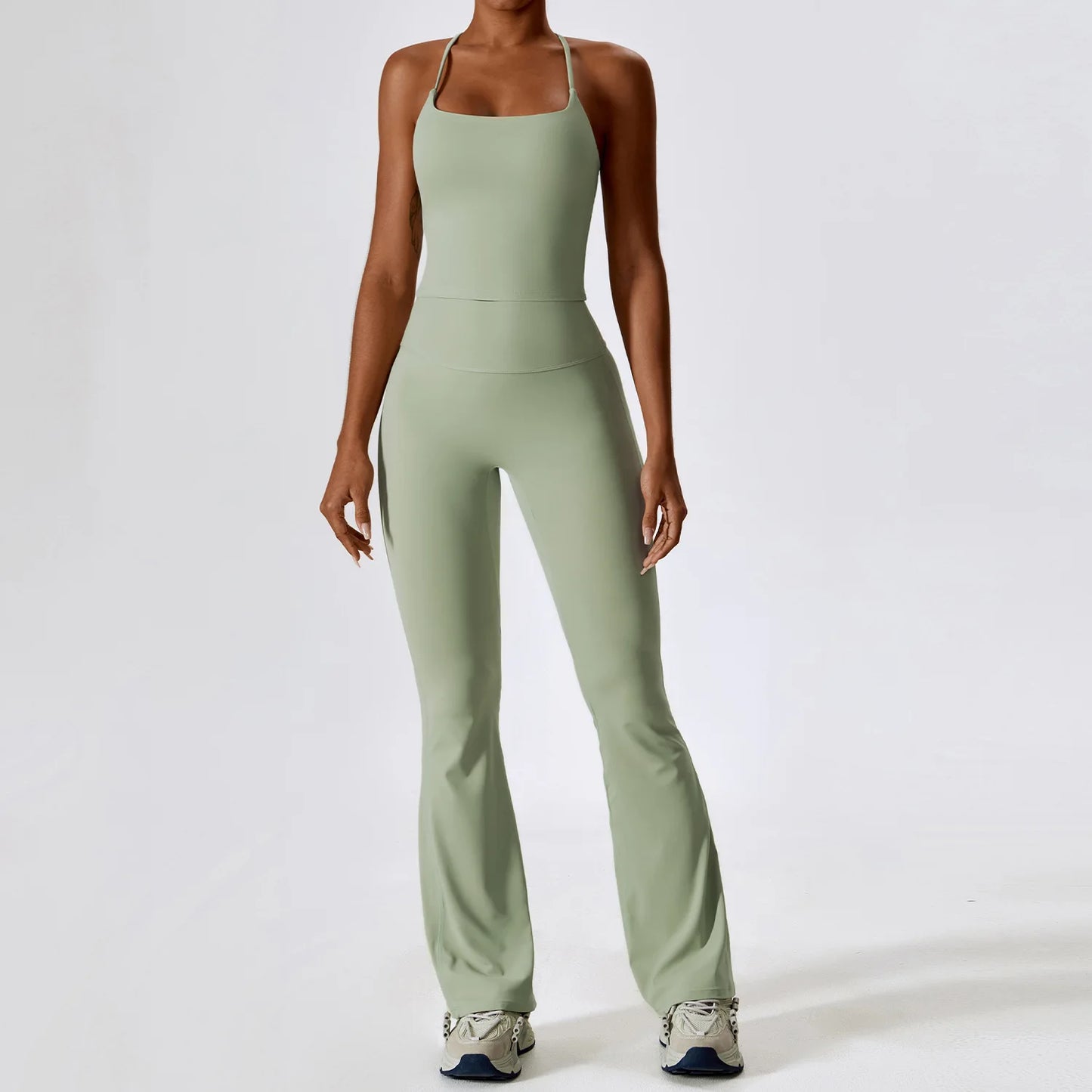 Naked Feeling Stretch Women Shockproof Workout Yoga Clothing Suit Running Quick Dry Tight Yoga Clothing Female Gym Workout Sets