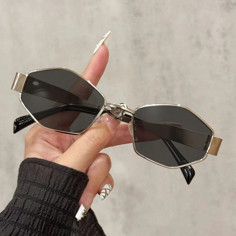 Vintage Special-Shaped Sunglasses Women Men Square Sun Glasses Female Retro Polygon Oculos De Sol ﻿for Male Eyeglass Eyewear