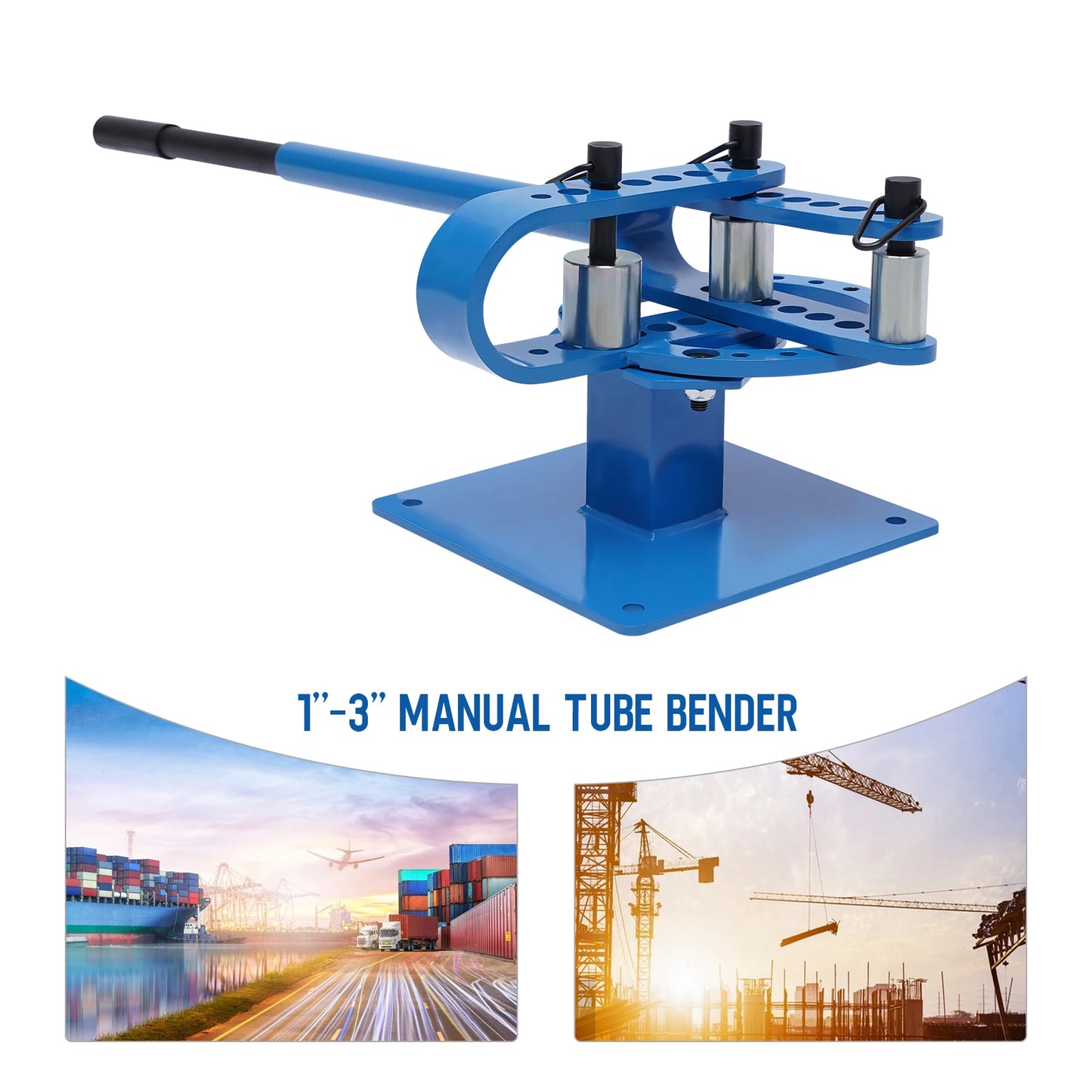 25-75mm Pipe Bender Bending Machine Bending Mild Steel Pipes With 7 Round Dies