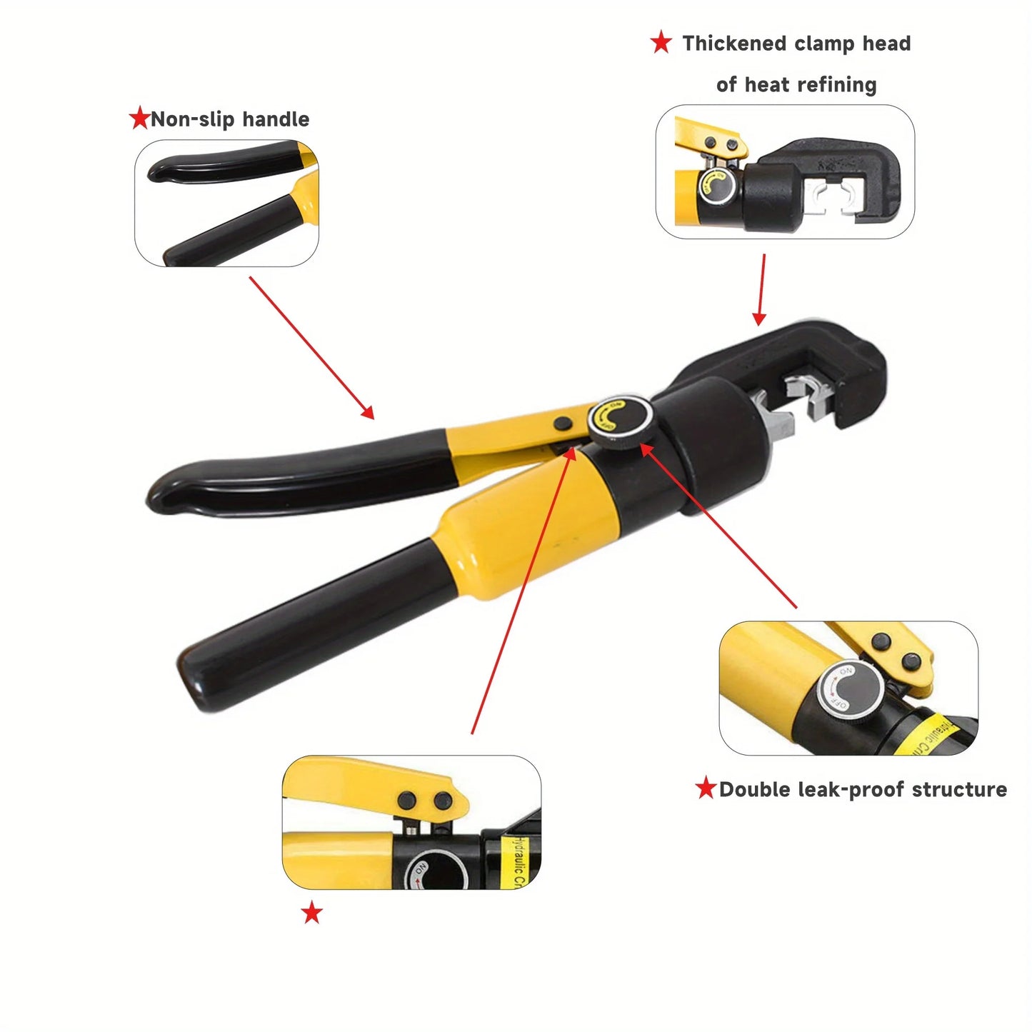 YQK-70 6 Ton Hydraulic Crimping Tool Battery Cable Crimping Tool Hydraulic Hose Crimper plumbing tools  hydraulic crimping tool