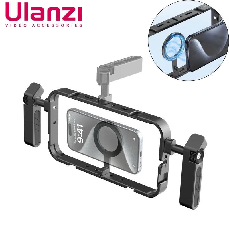 Ulanzi MG001 Filmmaker Cage For IPhone Dual Handles Rig