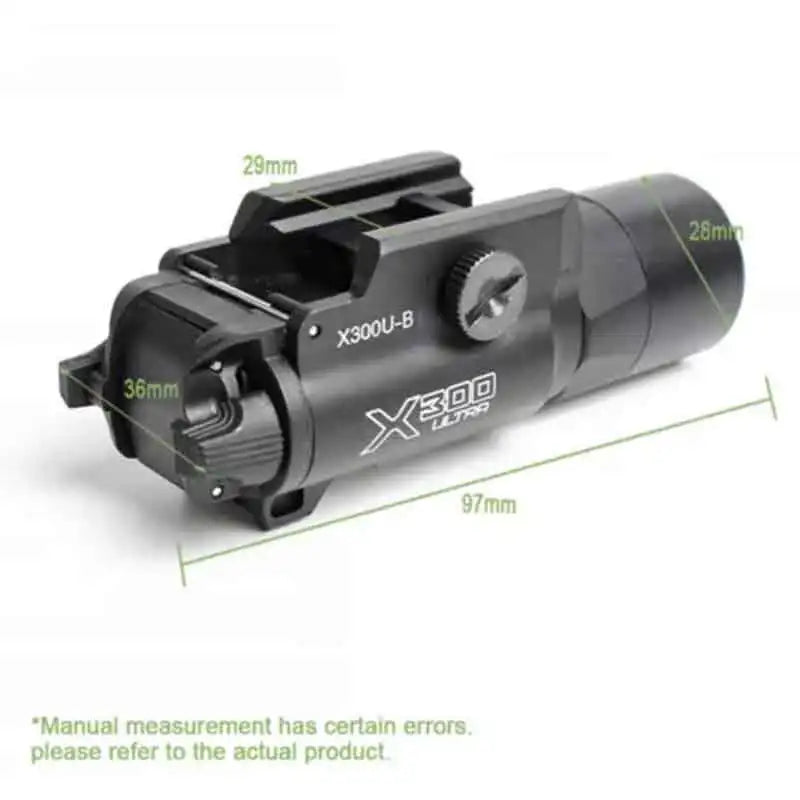 Metal Tactical X300U-B Rifle Light Hunting Flashlight Fit 20mm Rail US Stock