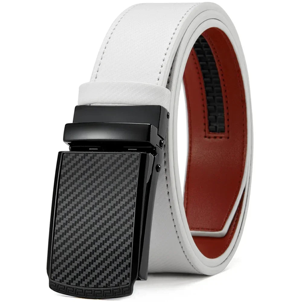 Automatic Genuine Leather Belt For Men Black Designer