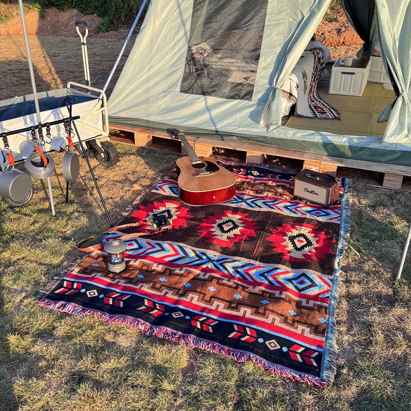 1pc camping blanket, picnic mat, durable, lightweight, waterproof, hand washable, suitable for outdoor use on lawns and tents