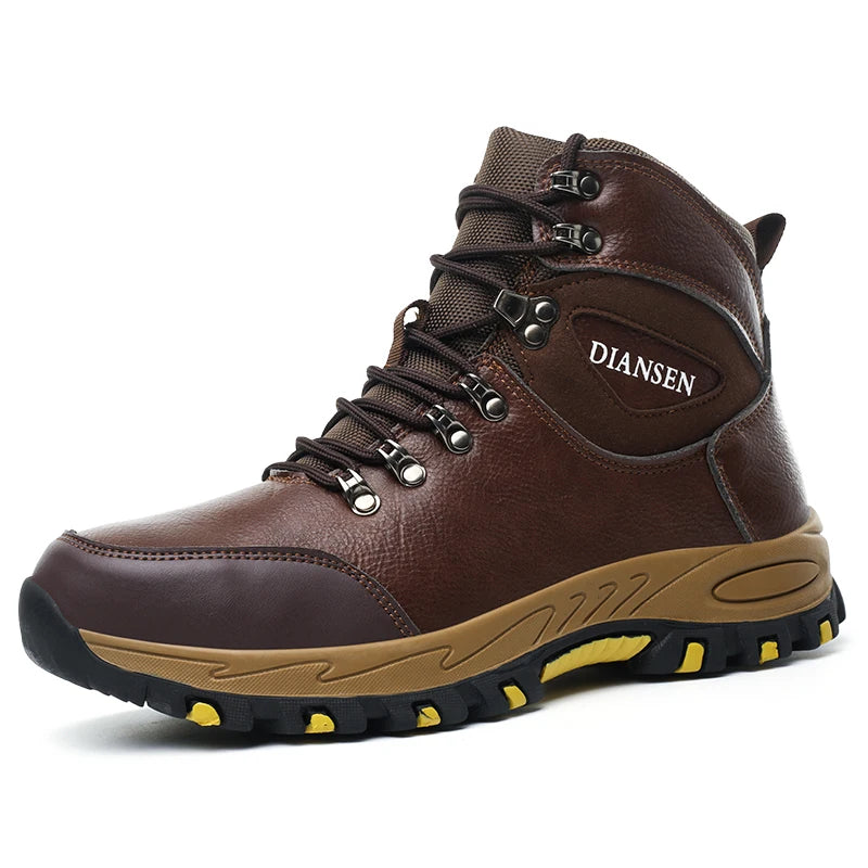 Waterproof Leather Indestructible Work Safety Boots For Men