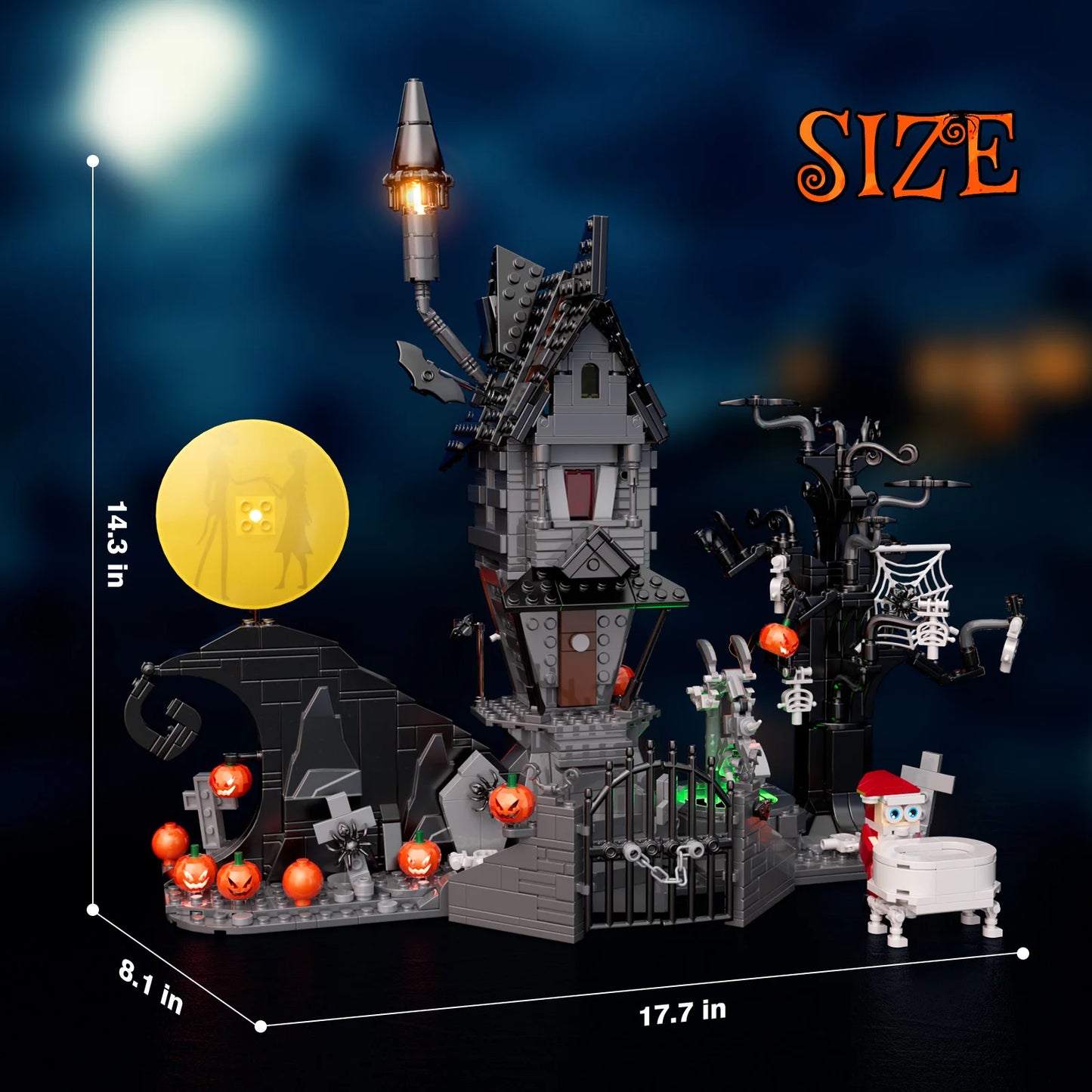 Nightmare Before Christmas House Model Kit Building Blocks