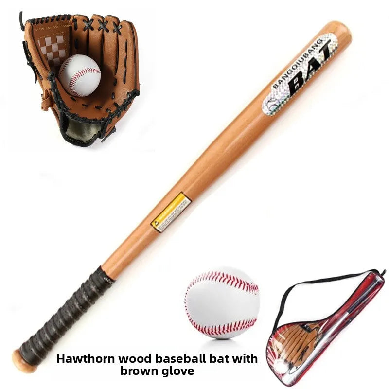 Beginner Children's Baseball Equipment Set Leather Glove Youth Bapa Aluminum Alloy Basswood Oak Training Baseball Bat