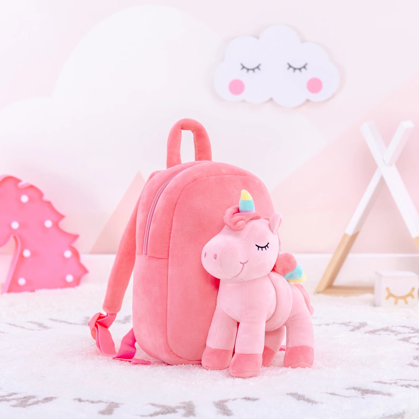 Plush Backpacks kids Backpacks Standing Unicorn Backpacks Baby Girl Gifts Stuffed Animal Unicorn Toys