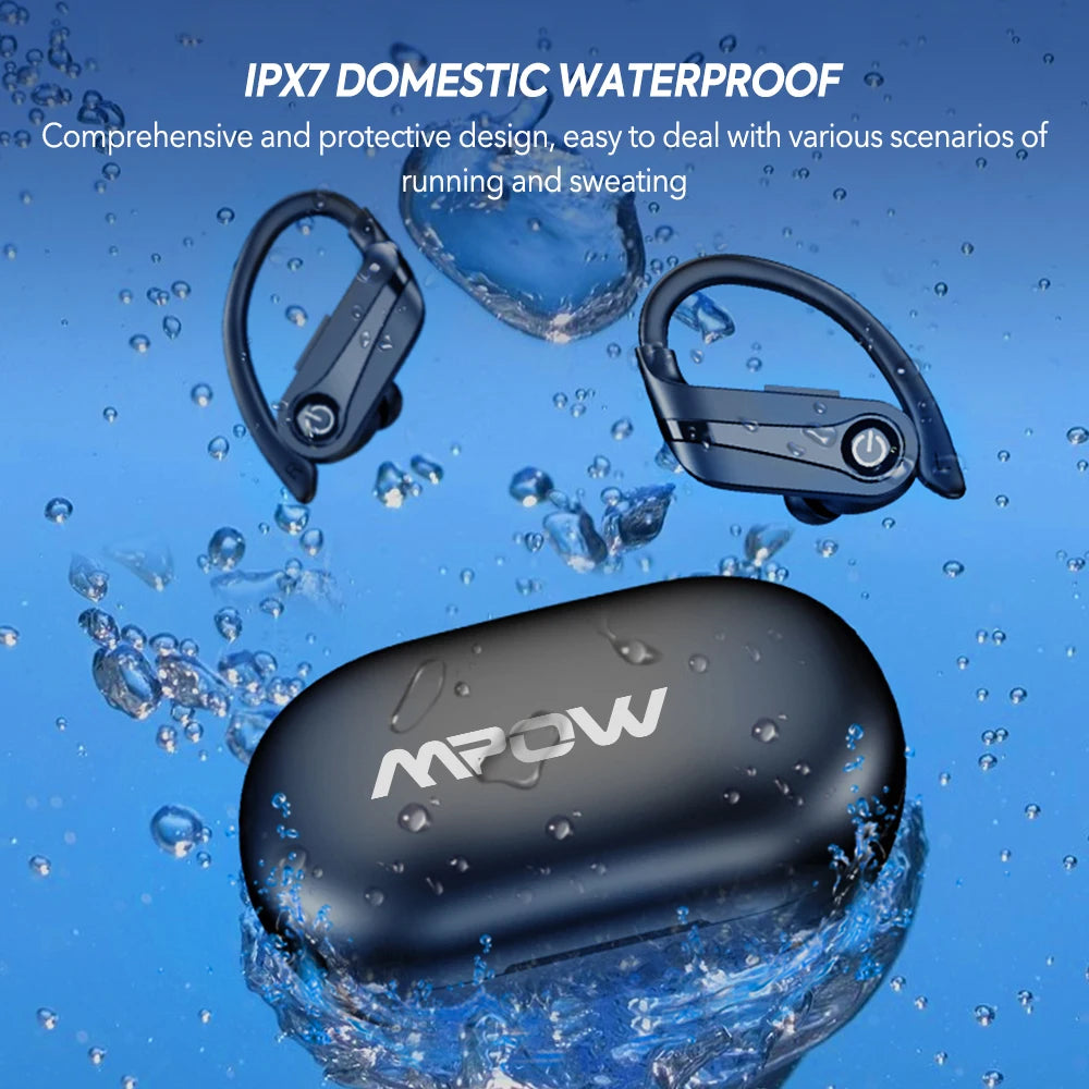 Mpow Q63 Bluetooth 5 3 Wireless Earbuds IPX7 Waterproof Mic