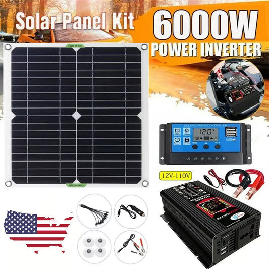 6000W Inverter Solar 12V Battery Charger 100A Controller