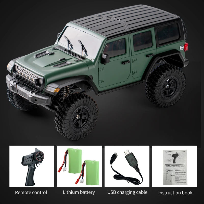 1:18 RC Car C8801 RC Model Simulation Jeep 2.4G Full Scale Off-Road Crawler Climbing Remote Control Car Toy Gift For Boys