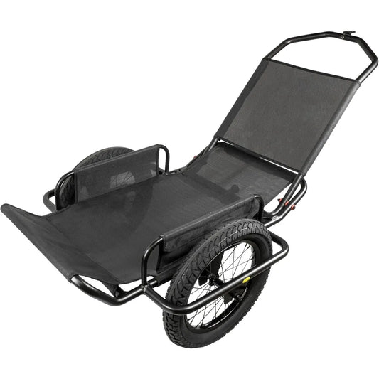 Bikes Aluminum Bike Trailer Cart-Heavy-Duty Game Cart and Utility Trailer - 300lbs Maximum Capacity - 6061 Aluminum Alloy Frame