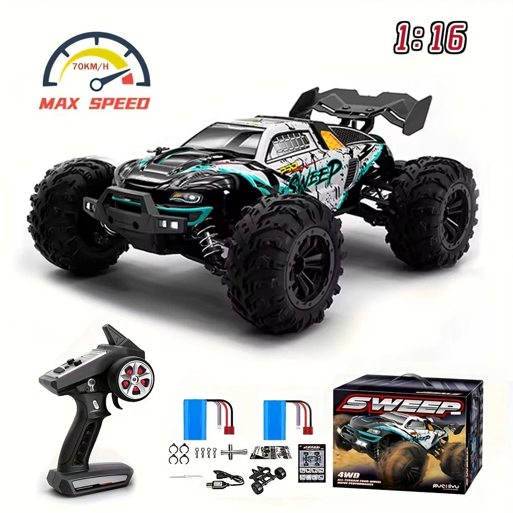 1/16 RC Car 4x4 Remote Control Cart 16101PRO/16102PRO Brushless 70KM/H 2.4G Electric High Speed Off-Road Drift Toys for Children