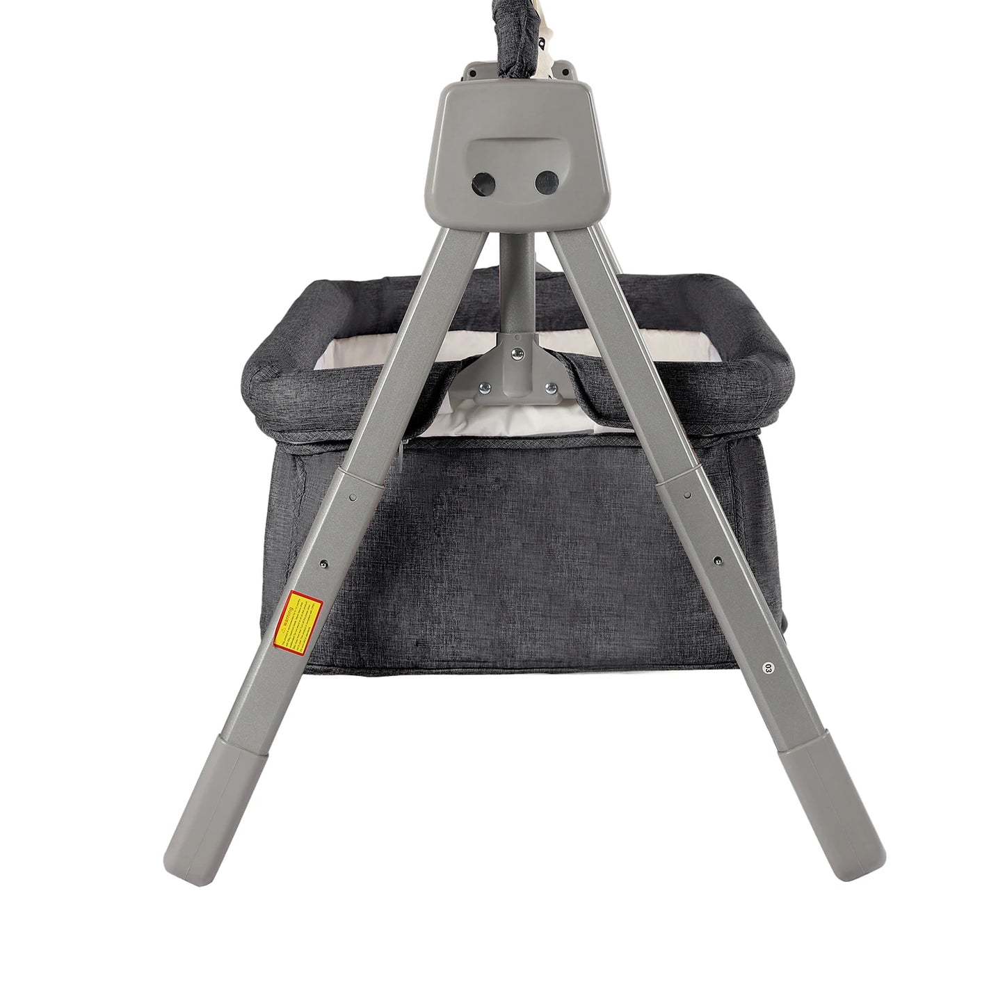 Gray/Khaki Electric Cradle Baby Swing Bed, Automatic Rocking Recliner Crib Basket, Music Remoter Control Sleeping Basket Cot