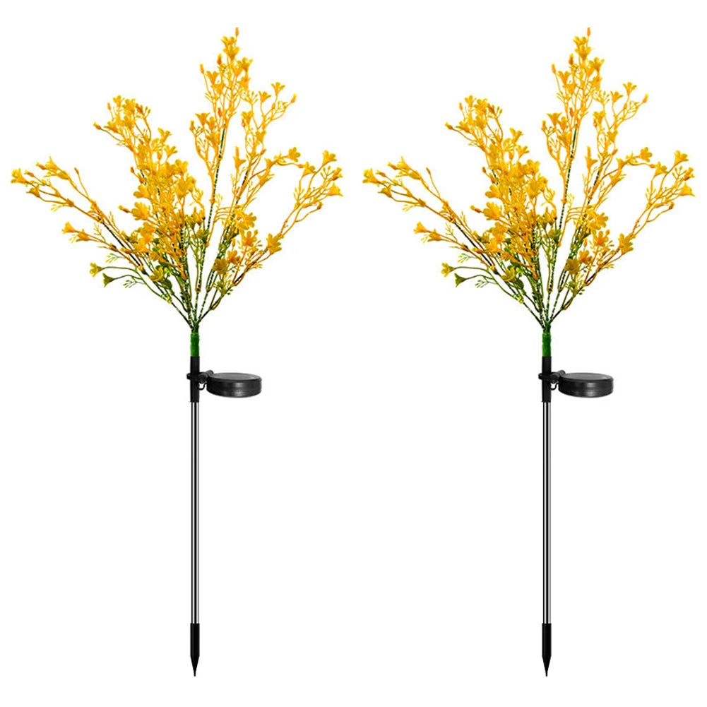 Solar Garden Lights Waterproof Dusk To Dawn Ground Plug Lamp Solar Landscape Lawn Lamp for Patio Yard Pathway Balcony Decoration