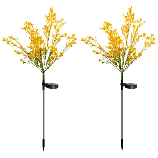 Solar Garden Lights Waterproof Dusk To Dawn Ground Plug Lamp Solar Landscape Lawn Lamp for Patio Yard Pathway Balcony Decoration